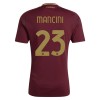 Virallinen Fanipaita AS Roma Mancini 23 Kotipelipaita 2024-25 - Miesten